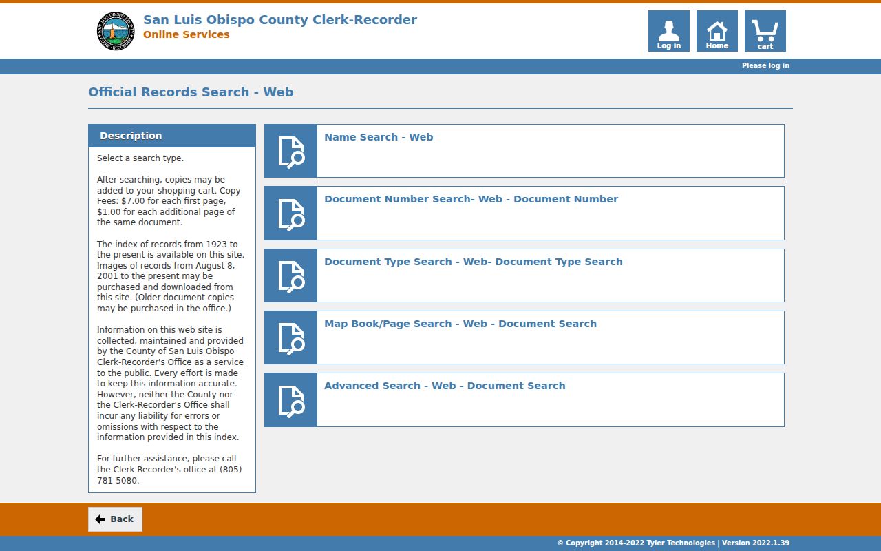 San Luis Obispo people search official records portal